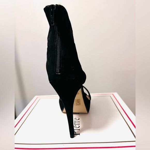 New black suede high heels - Picture 4 of 5